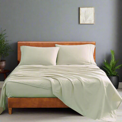 Organic Cotton Sheet Set Solid Pattern