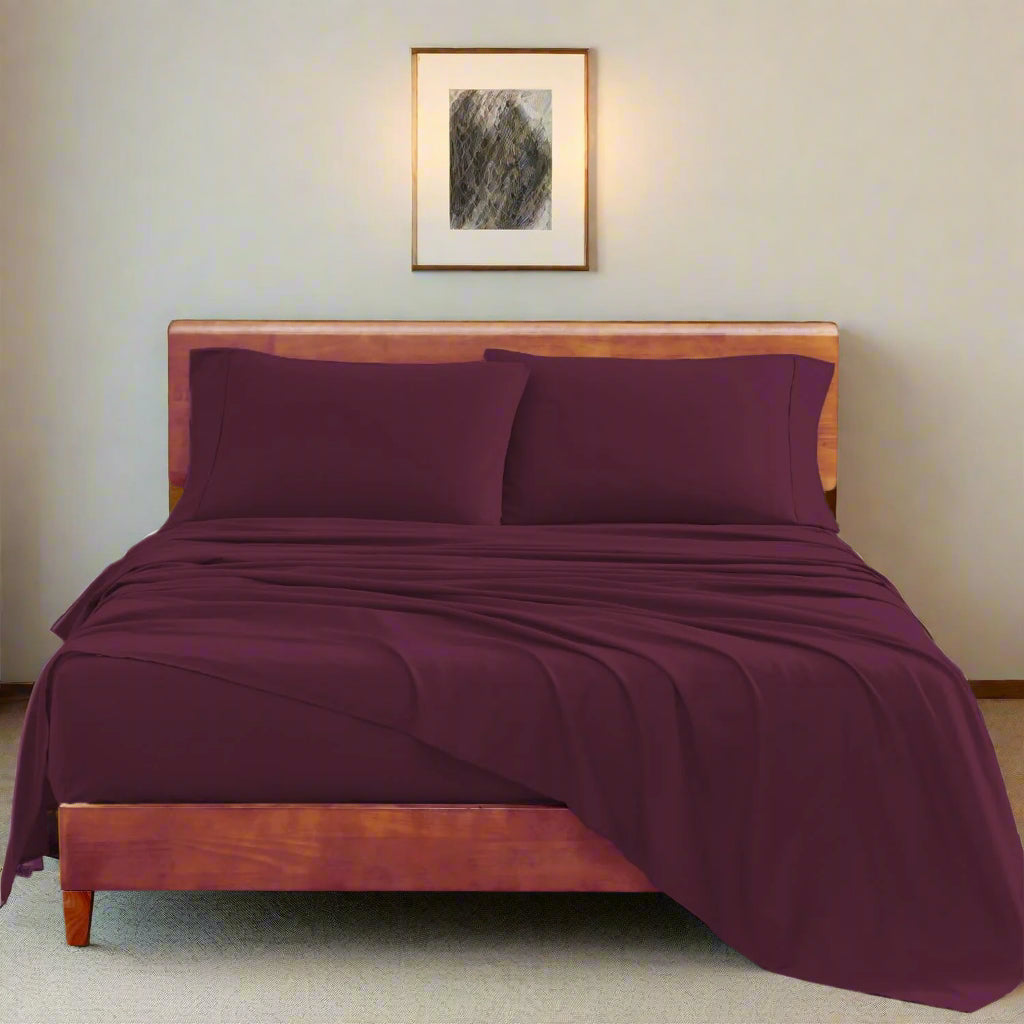 Organic Cotton Sheet Set Solid Pattern